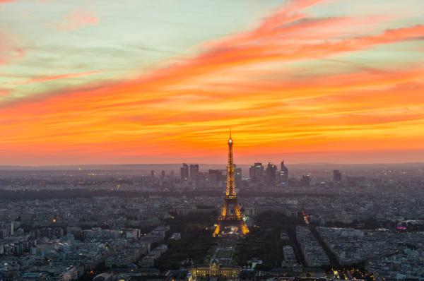 Fiery Parisian sunset | N.Jackson