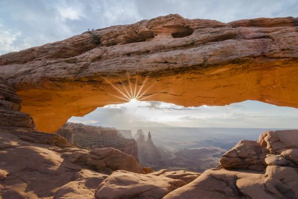 Sunburst through Mesa Arch, Utah | N.Jackson