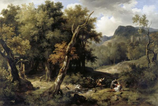 Les Panoramiques & Ambiances bucoliques | Carloman blessé à mort dans la forêt d'Yveline - 1821