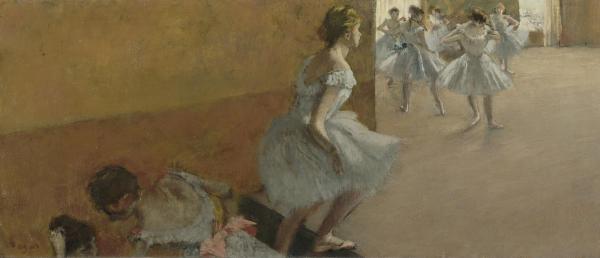 Les Scènes de vie | Danseuses montant un escalier - 1886