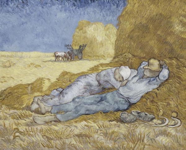 Les Scènes de vie | La méridienne ou la sieste (d'après Millet) - 1890