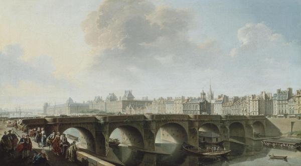 Les Villes & l'Architecture | Le Pont Neuf et la Samaritaine, à Paris - 1755
