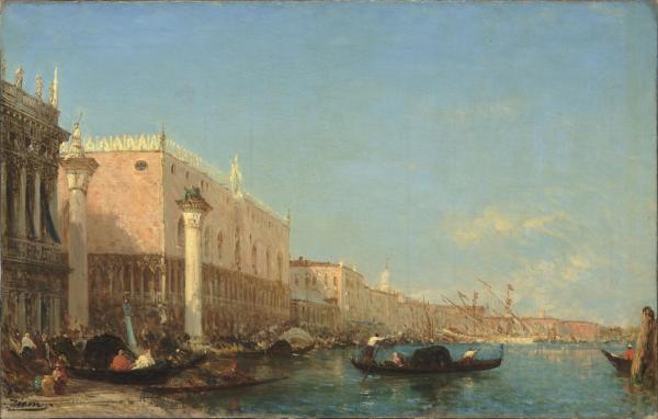 Les Villes & l'Architecture | Venise, embarcadère du Palais Ducal - XIXe