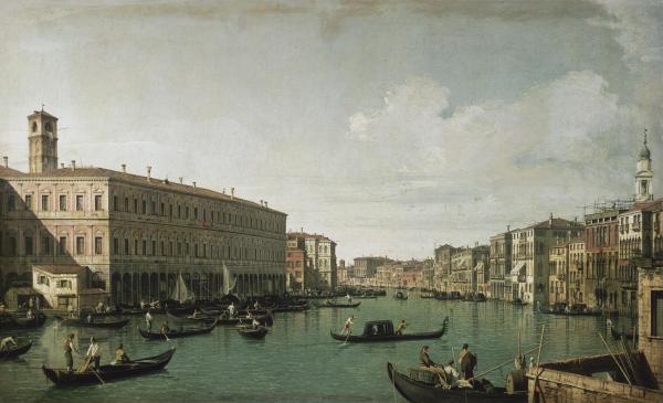 Les Villes & l'Architecture | Le grand Canal, vu du pont du Rialto - 1730