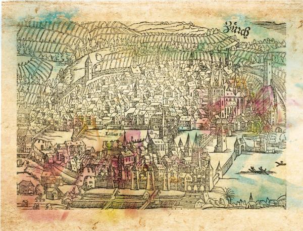 Collection Géographie Suisse - XVIe siècle - 1545 - Zurich