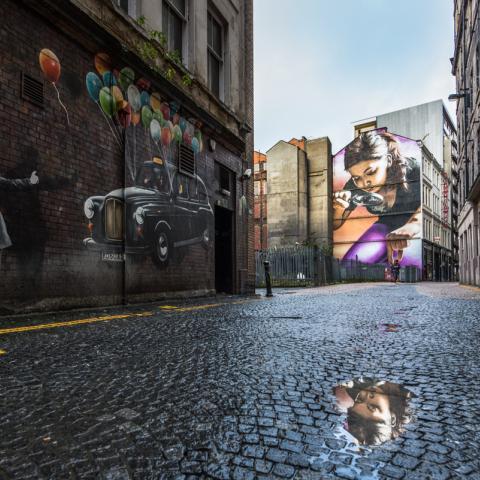 Glasgow graffiti girl | N.Jackson
