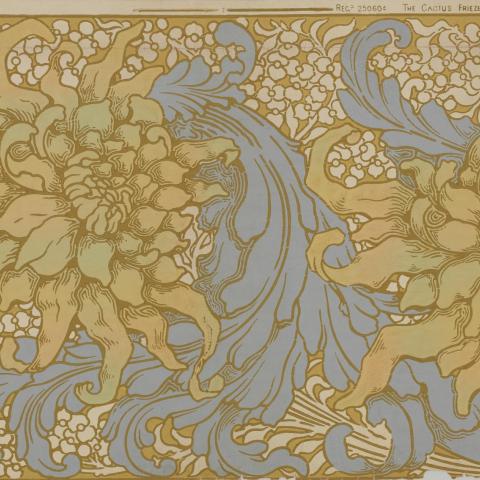 Art Nouveau & Art Déco | Manufacture Wylie & Lochhead, Glasgow - 1895 - The Cactus Frieze