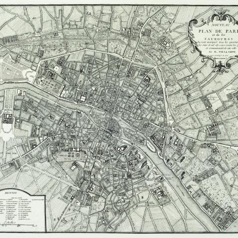 Cartes & Plans | Plan de Paris vers 1740