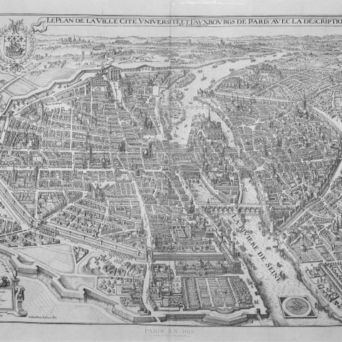 Cartes & Plans | Fac-similé d'un plan de Paris en 1615