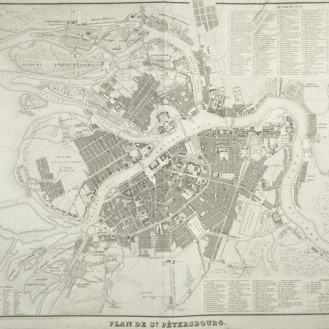 Cartes & Plans | Plan de Saint-Pétersbourg - XIXe