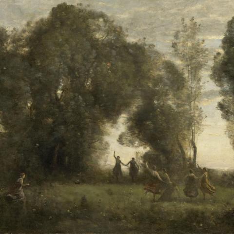 Les Panoramiques & Ambiances buccoliques | La Danse des nymphes - 1860