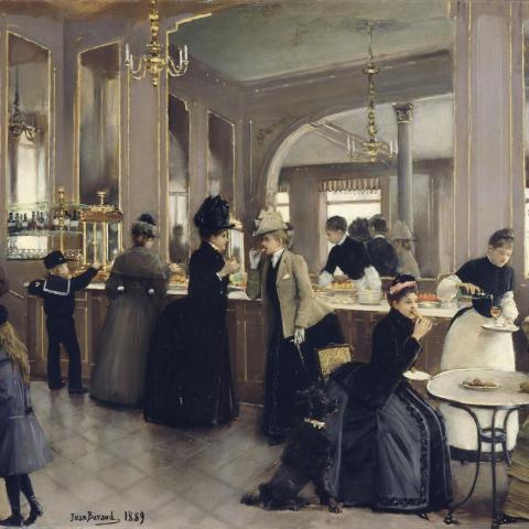 Les Scènes de vie | La pâtissière Gloppe, avenue des Champs-Élysées - 1889