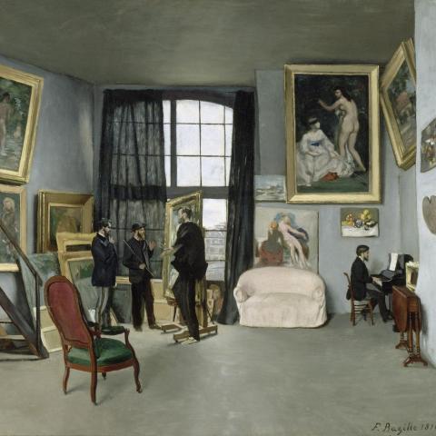 Les Scènes de vie | L'Atelier de Bazille, 9 rue de la Condamine à Paris - 1870