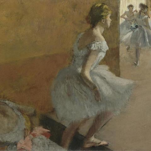 Les Scènes de vie | Danseuses montant un escalier - 1886