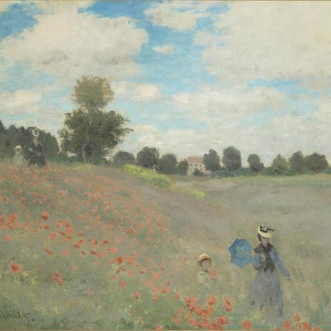 Les Scènes de vie | Coquelicots, environs d'Argenteuil - 1873