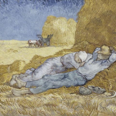 Les Scènes de vie | La méridienne ou la sieste (d'après Millet) - 1890