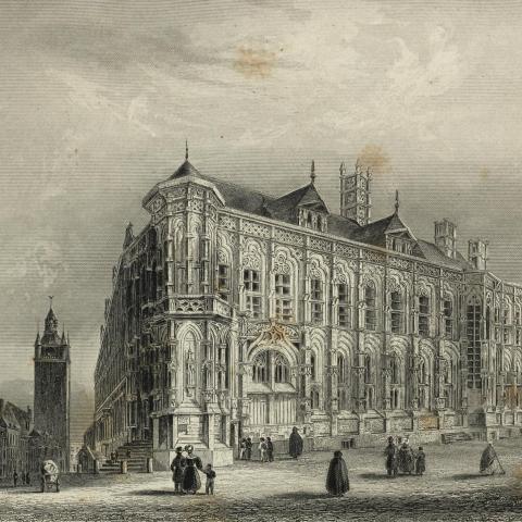 Collection Géographie - 1841 - Hôtel de Ville de Gand